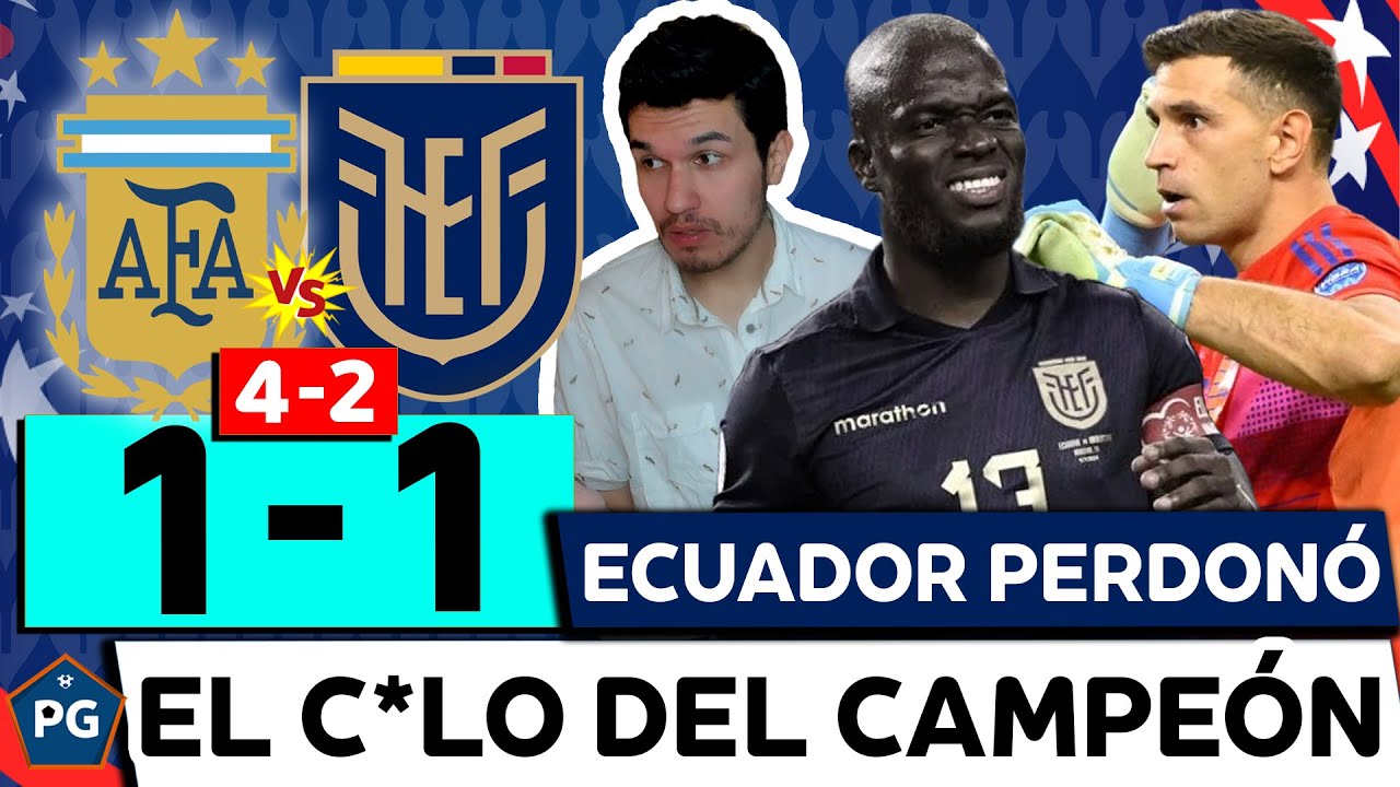 ARGENTINA 1 ECUADOR 1 (PENALES 4-2)⚡COPA AMÉRICA USA 2024🔥EL DIBU SALVÓ👉ECUADOR NO TIENE JERARQUÍA