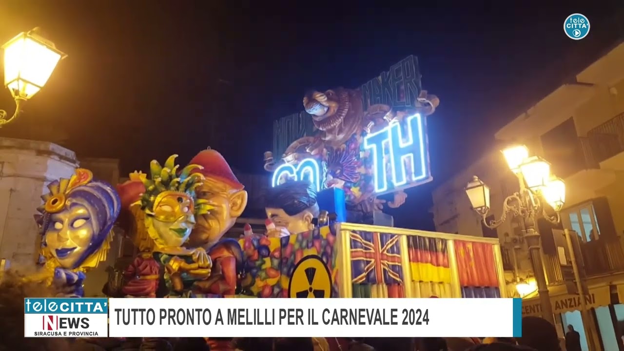 ✅SERVIZIO TG Tutto pronto a Melilli per il Carnevale 2024