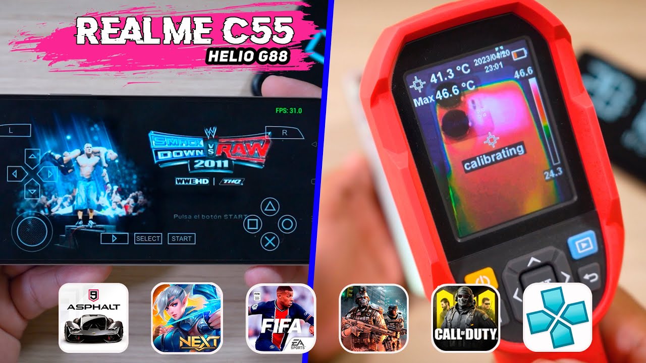 REALME C55 Test de RENDIMIENTO y POTENCIA│Prueba de JUEGOS│Helio G88│CALL OF DUTY, MOBILE LEGENDS
