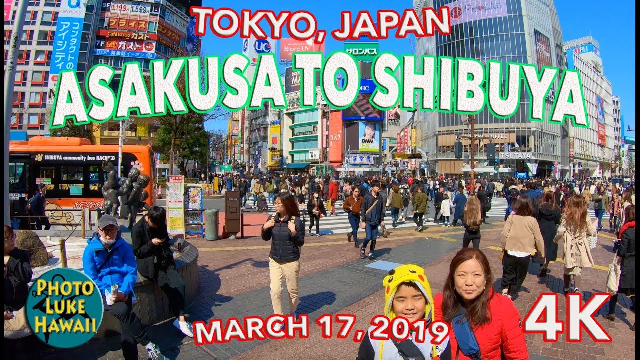 Tokyo Japan Asakusa to Shibuya 3/17/2019