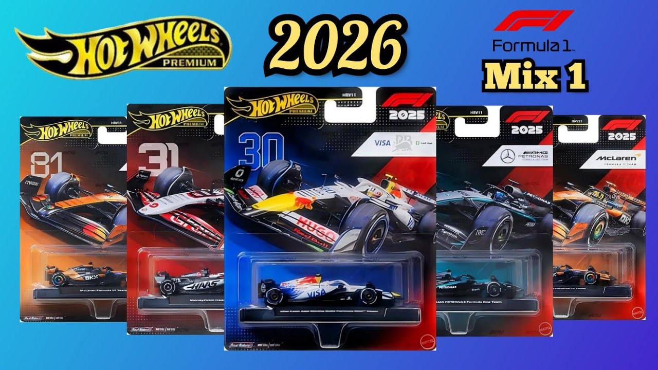 Hot Wheels 2026 Premium Formula 1 Mix 1