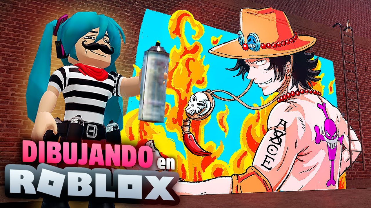 DIBUJANDO ANIME en ROBLOX #2 - SPRAY PAINT