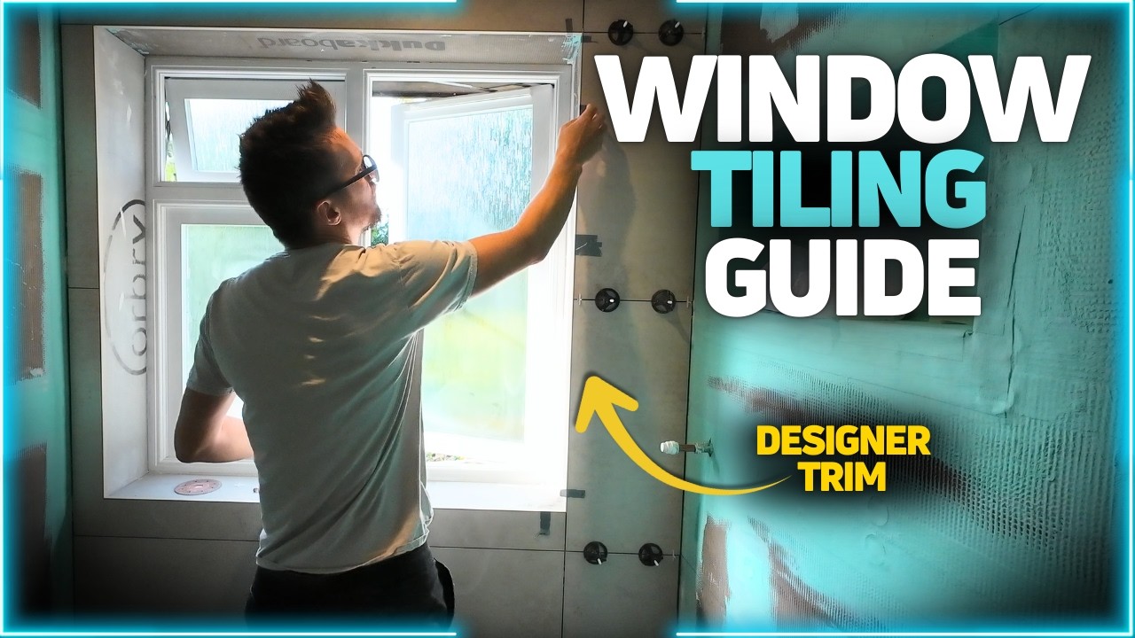 Master Tiling Around Windows With Reversed Tile Trim!