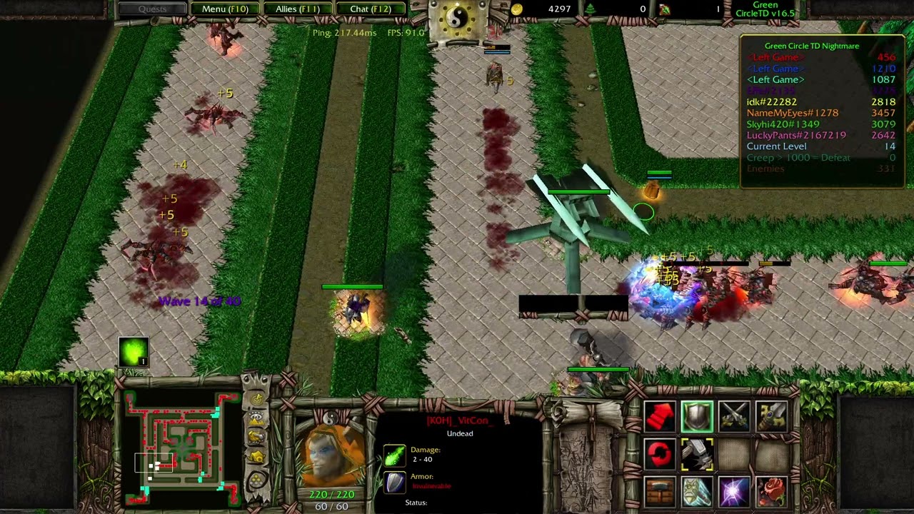 Green Circle TD HappyNewYear NightMare - Victoryyyyyy