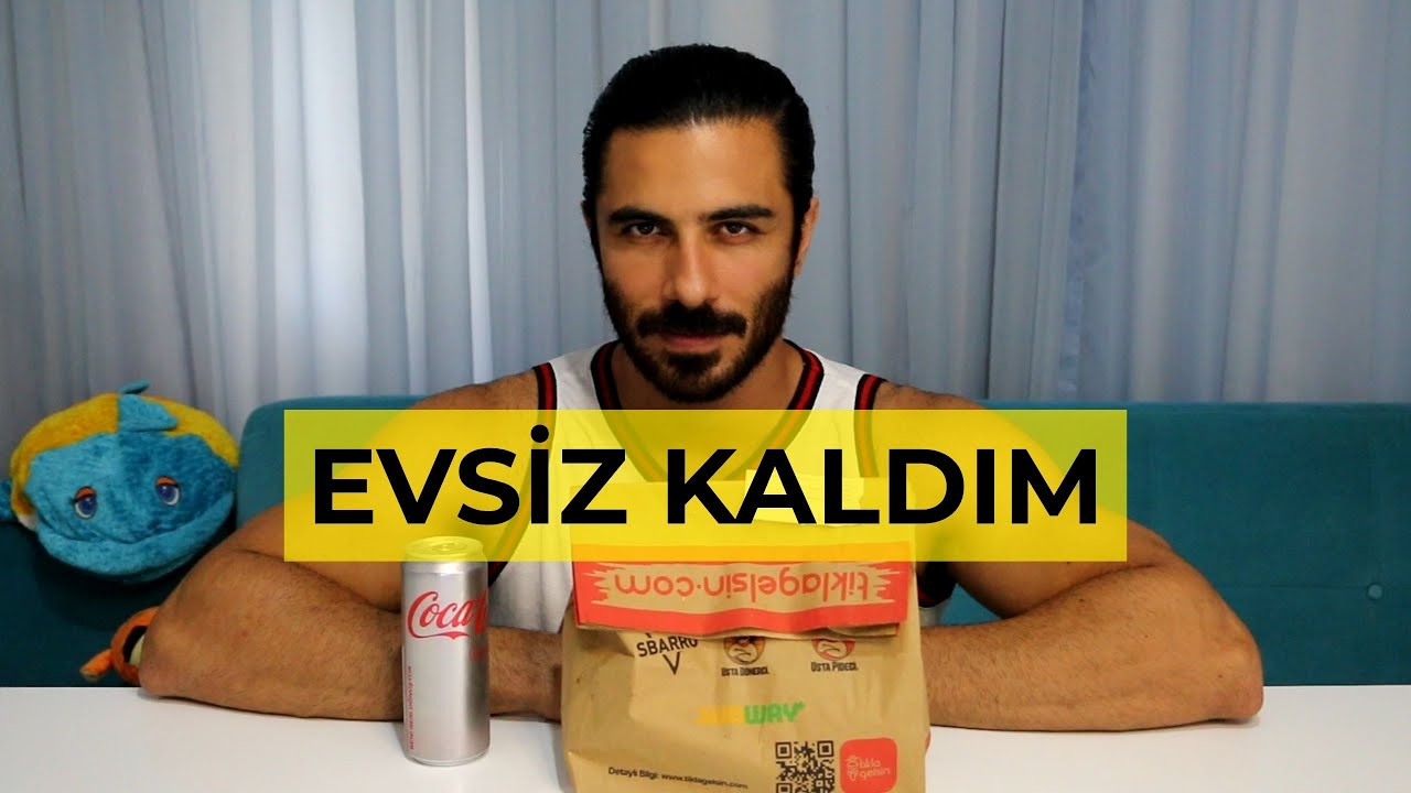 EVSİZ KALDIM | EVREN DOMALMIŞ VERİYORDU | HAMBURGER+WAFFLE MUKBANG