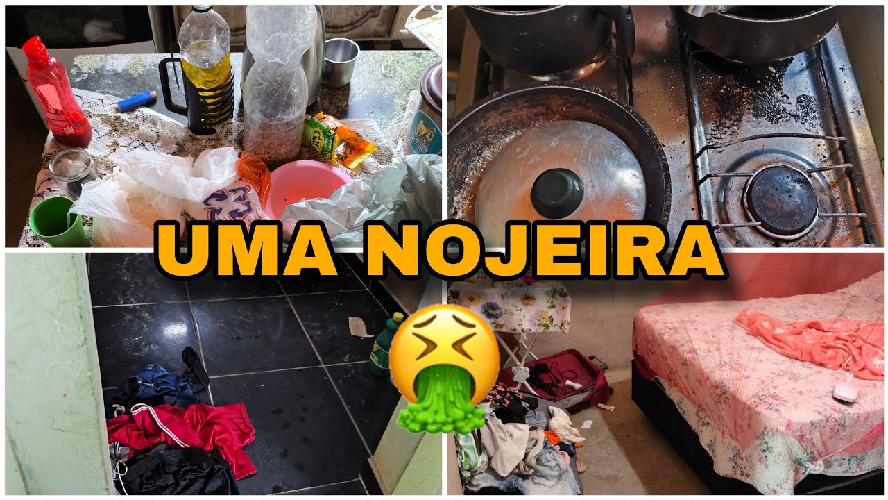 CANSEI!! 10DIAS SEM LIMPAR A CASA|| ESTAVA UM NOJO🤦 FAXINA COMPLETA e PESADA😡