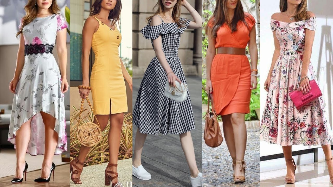 VESTIDOS SENCILLOS FINO Y ELEGANTES DE MODA PRIMAVERA VERANO 2021 VESTIDOS BONITOS ELEGANTES Y FINOS