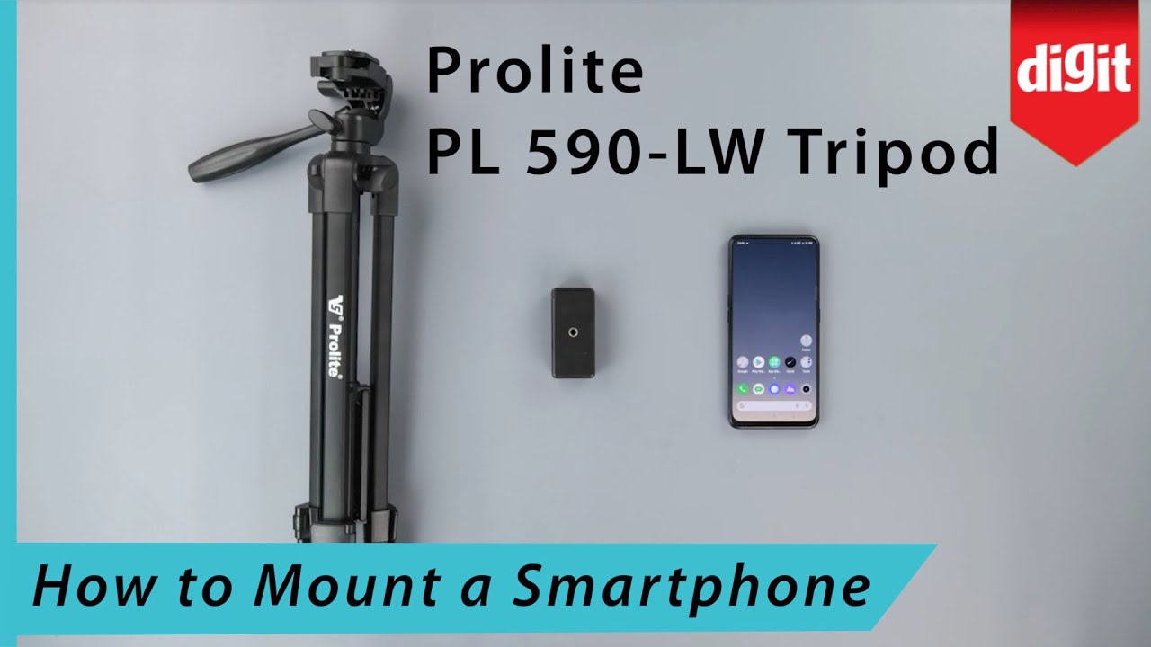 How to mount a smartphone on the Prolite PL 590 LW Tripod