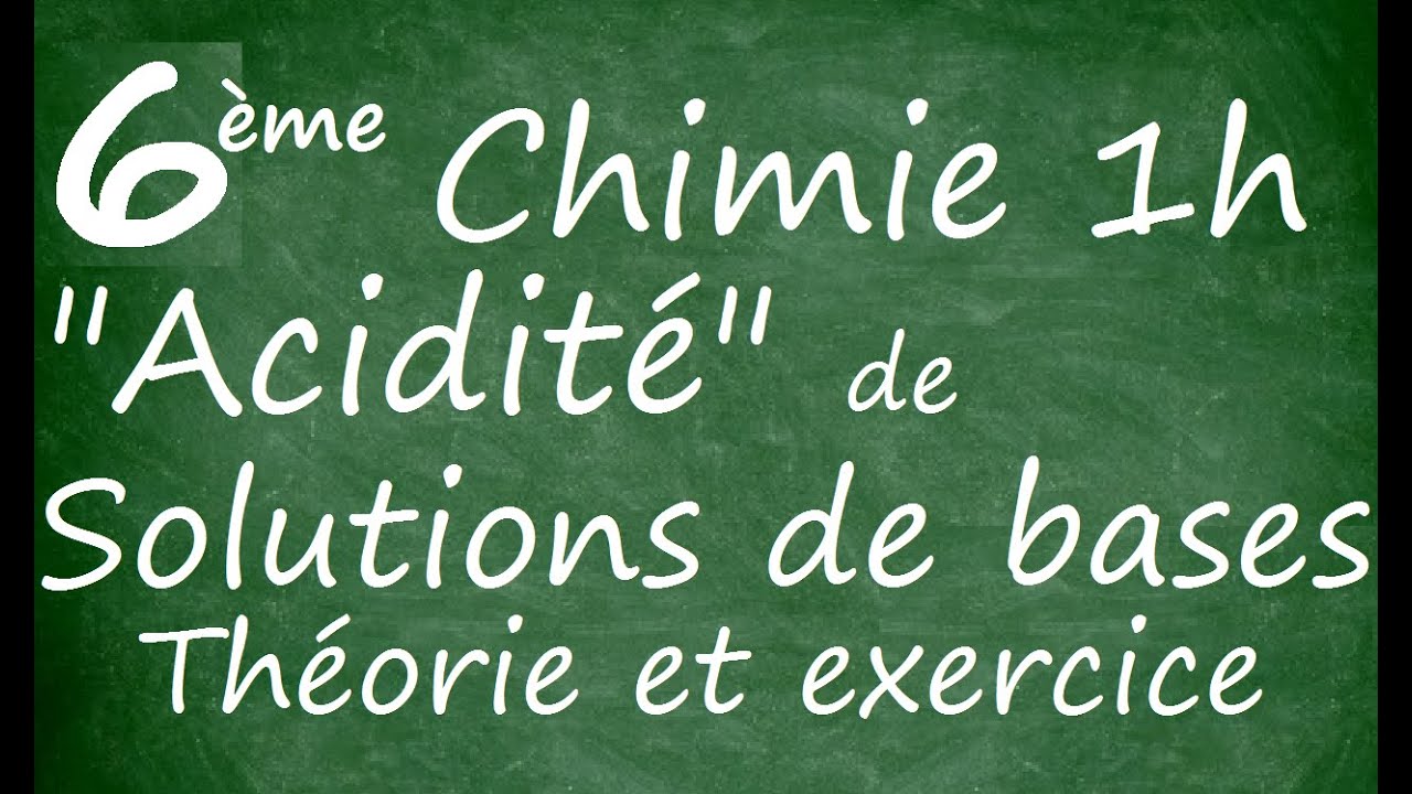 Acidité dans une solution d'une base