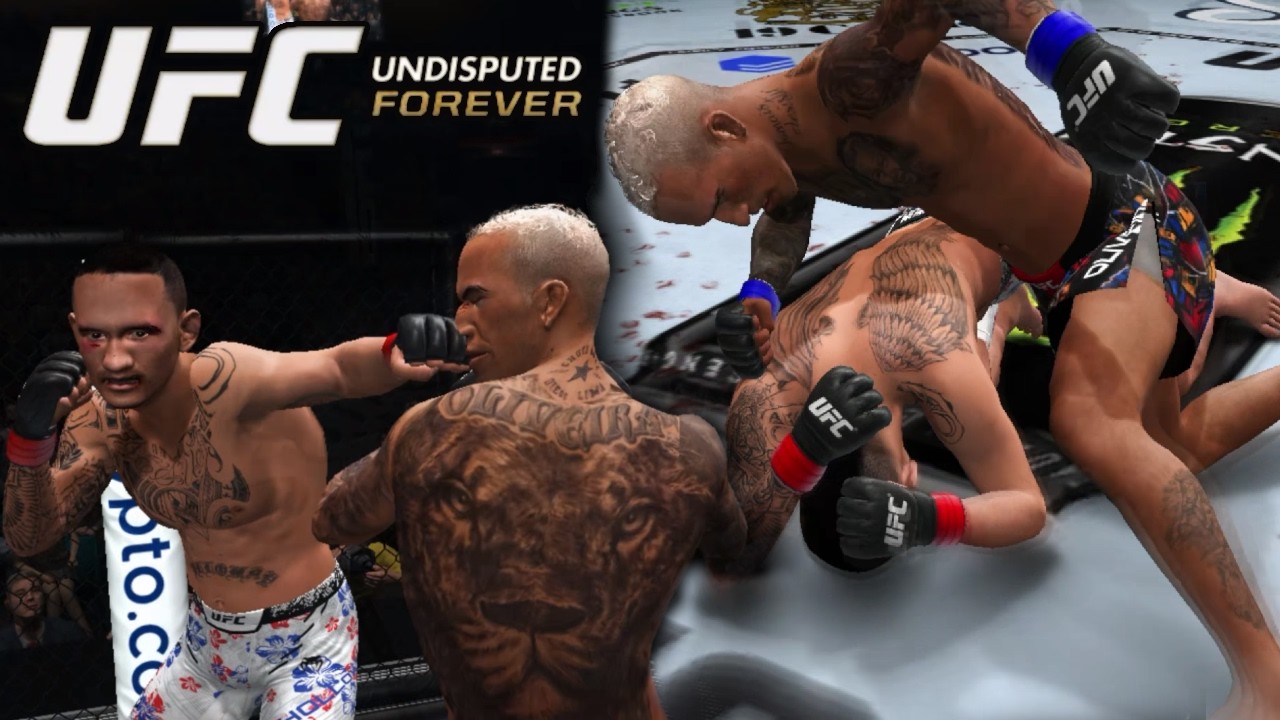 Max Holloway Vs Charles Oliveira Fight Simuation