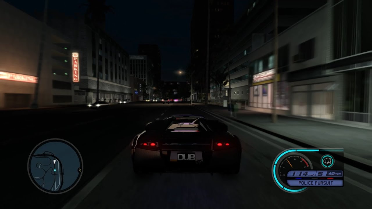 Midnight Club LA - Lamborghini Murciélago (DUB) Police Chase Gameplay [Xenia Emulated on PC]