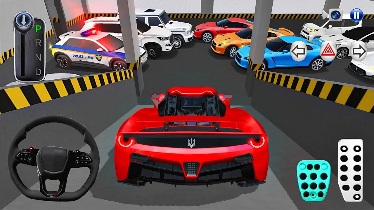 New Ferrari Extreme Car Stuck in Parking Garage - 3D Driving Class 2025 - Best Android Gameplay