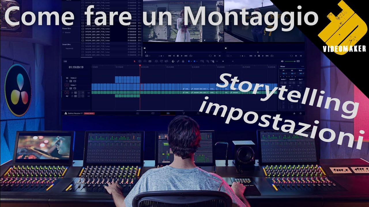 Come fare un montaggio Video dalla A alla Z - Lo storitelling e l'impostazione iniziale.