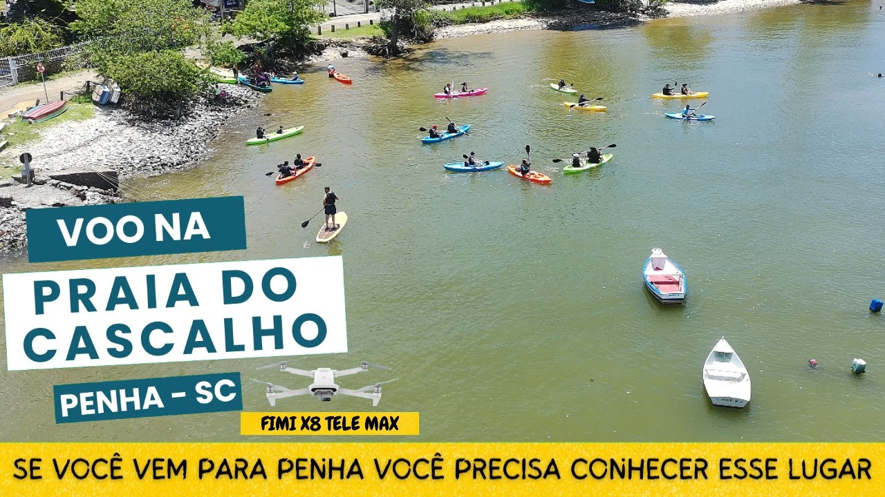 PRAIA DO CASCALHO EM PENHA - UM DIA MOVIMENTADO DE VERÃO