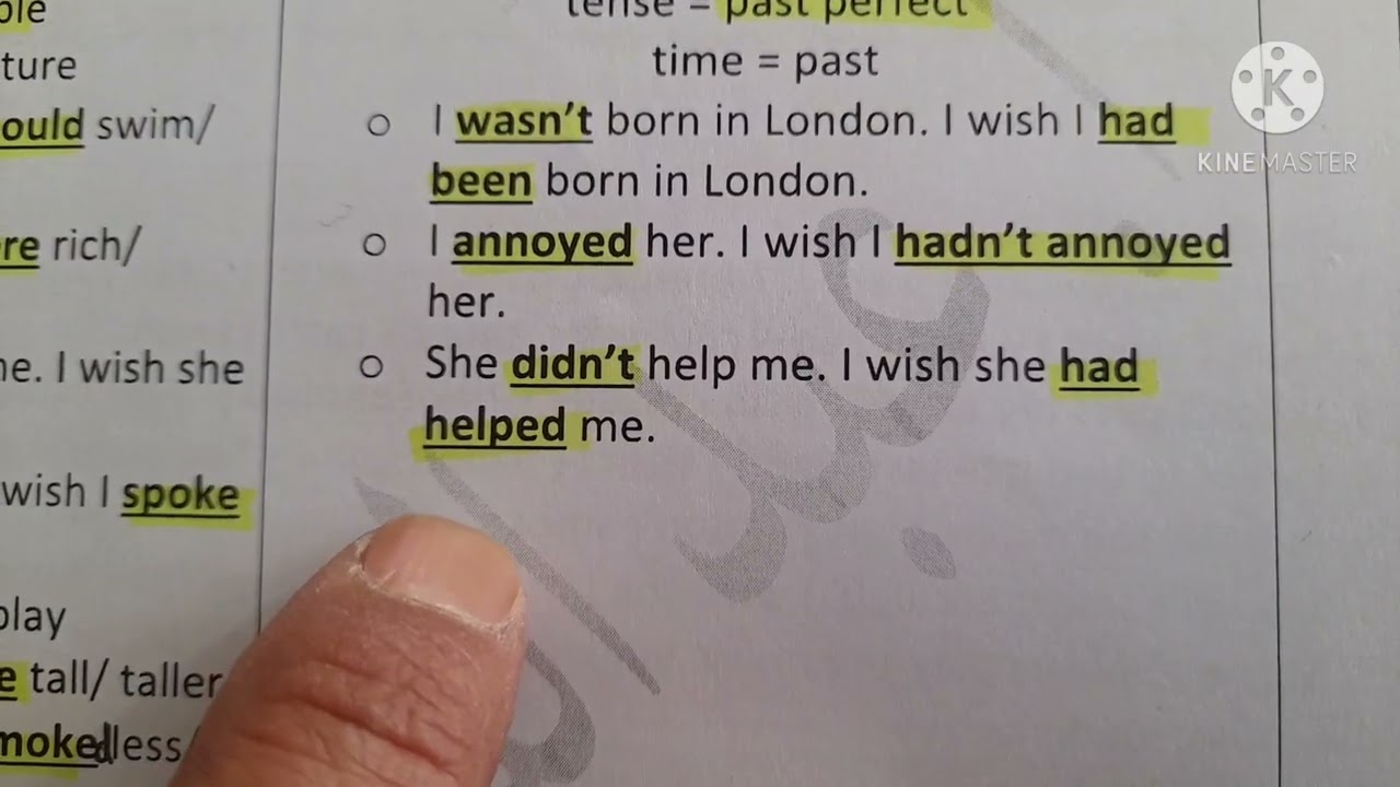 الصف التاسع والثامن-لغة انكليزية -قاعدة I  wish-أ.عبد المنعم شهابي