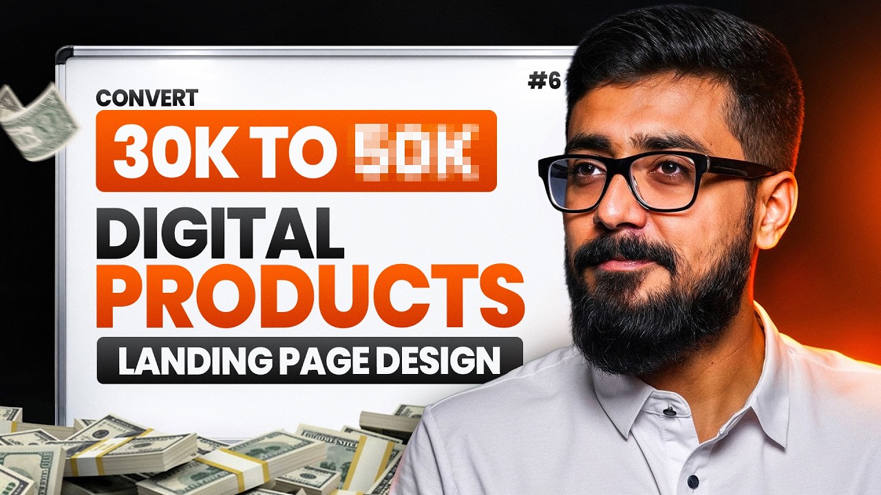 Digital Products Complete Course #6 | How To Create a Landing Page For Free