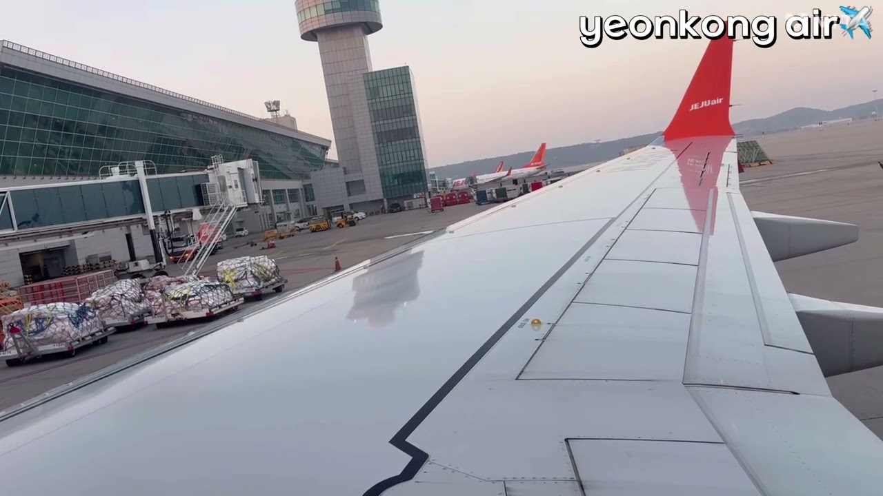 제주항공 푸쉬백 및 기내방송 엔진스타트 