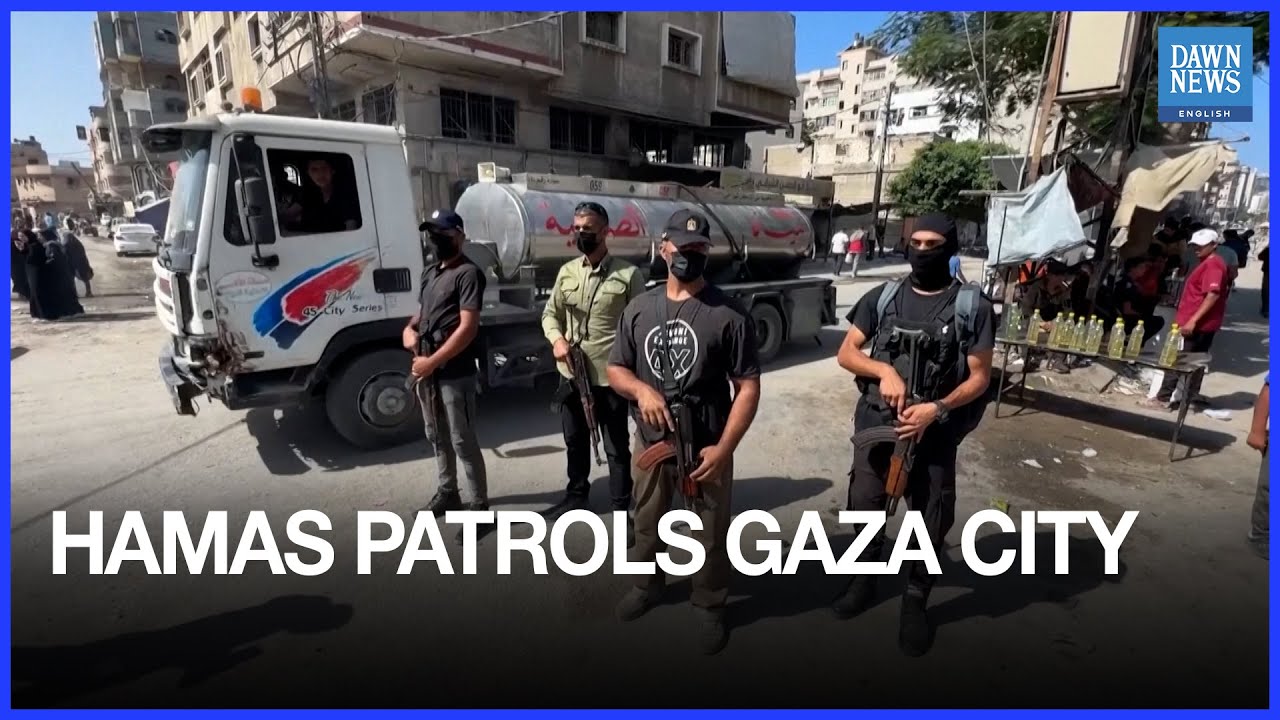 Police Under Hamas Patrol Gaza City Streets | Dawn News English