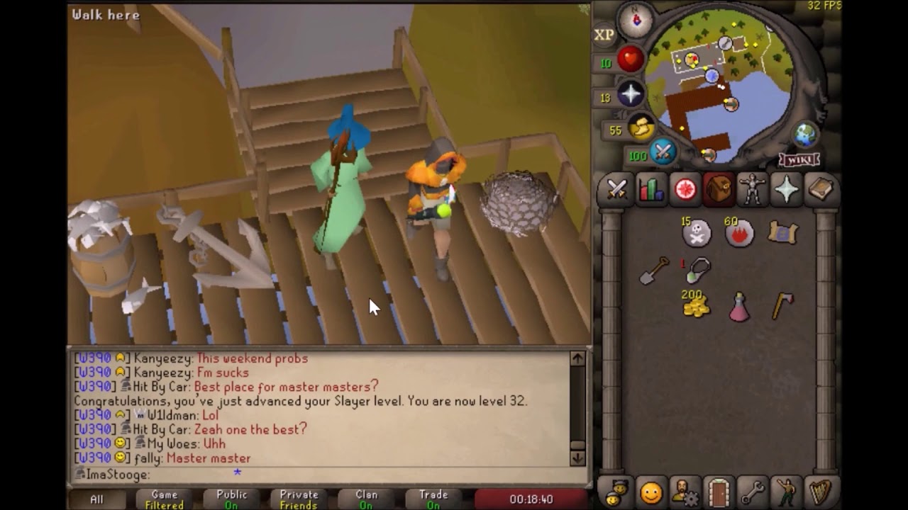 10hp 1 - 50 attack in 1hour OSRS