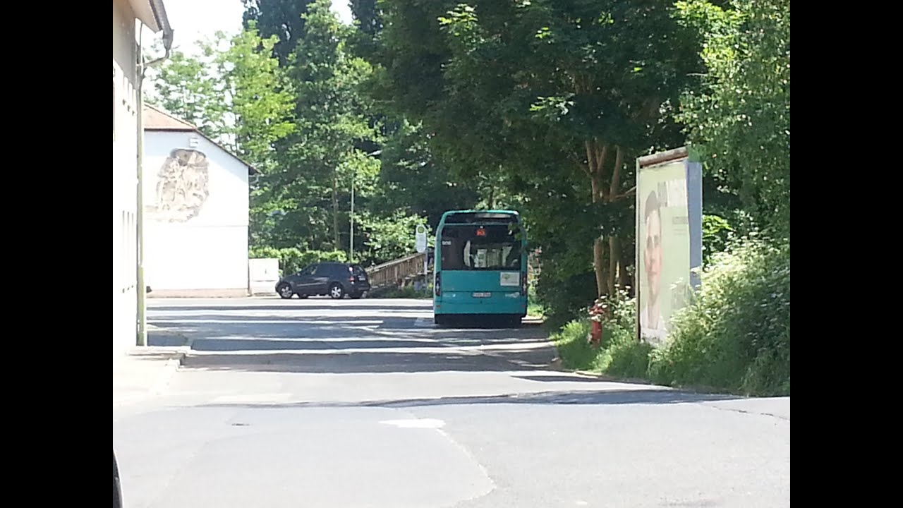 Buslinie 65 Mitfahrt von Ober-Erlenbach Halle bis Bad Vilbel Bahnhof mit Umleitung