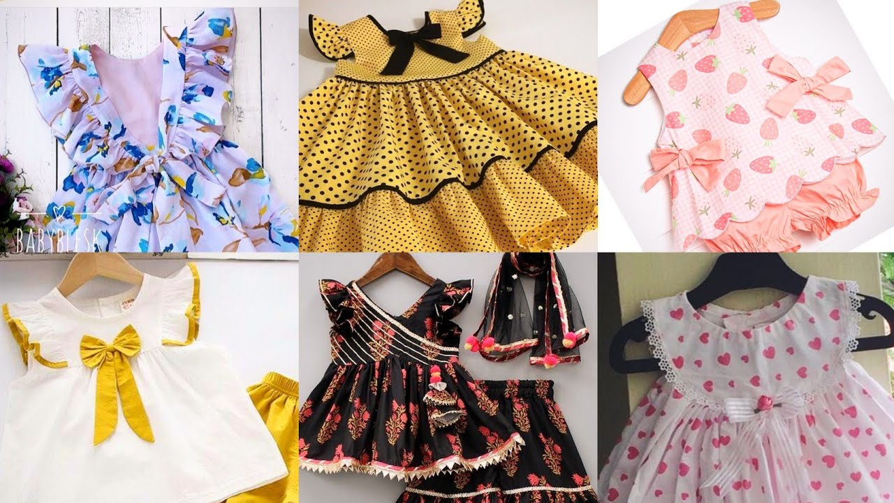 Baby girls frick dress designs # dress design for baby girls # I am hijabi girl 