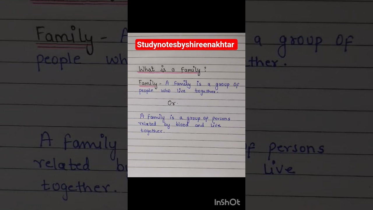 What is a Family?Define Family|Family definition in English|Family Answer for kids #family #viral