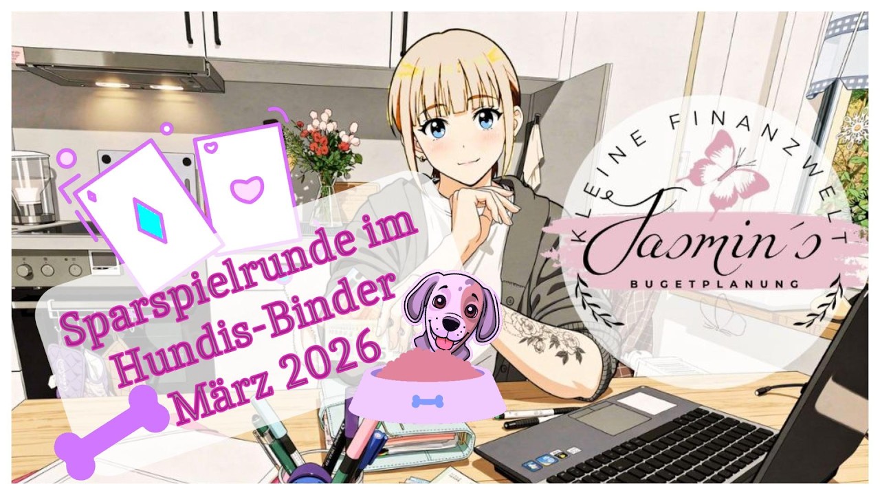 Sparspielrunde-Der Hundis-Binder März 26 #sparspiele #umschlagmethode#sparen#budget