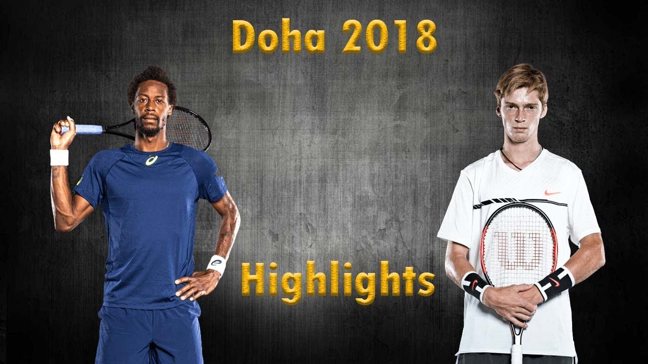 Gael MONFILS (FRA) vs. Andrey RUBLEV (RUS) - Highlights - DOHA 2018 - Final (HD 60fps)