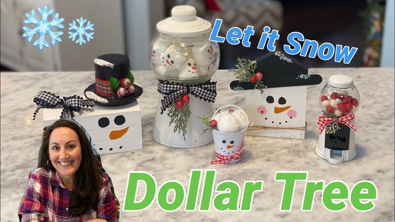 5 ADORABLE SNOWMEN CRAFTS ☃️ | DOLLAR TREE DIY’S