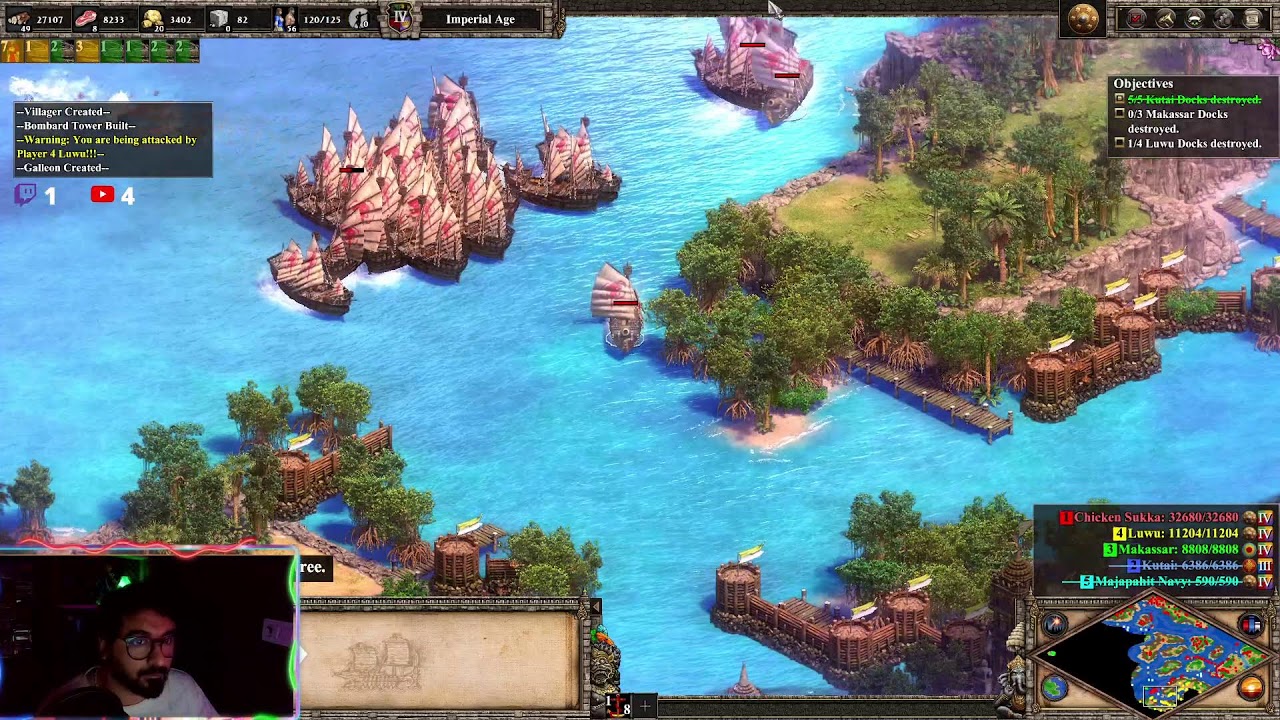 Age of Empires 2 - Gajah Mada #4 Serving the New king - Hard Difficulty