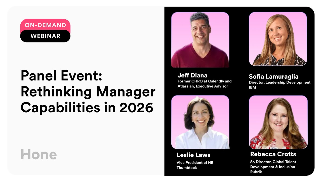Hone Panel Webinar: Rethinking Manager Capabilities in 2026