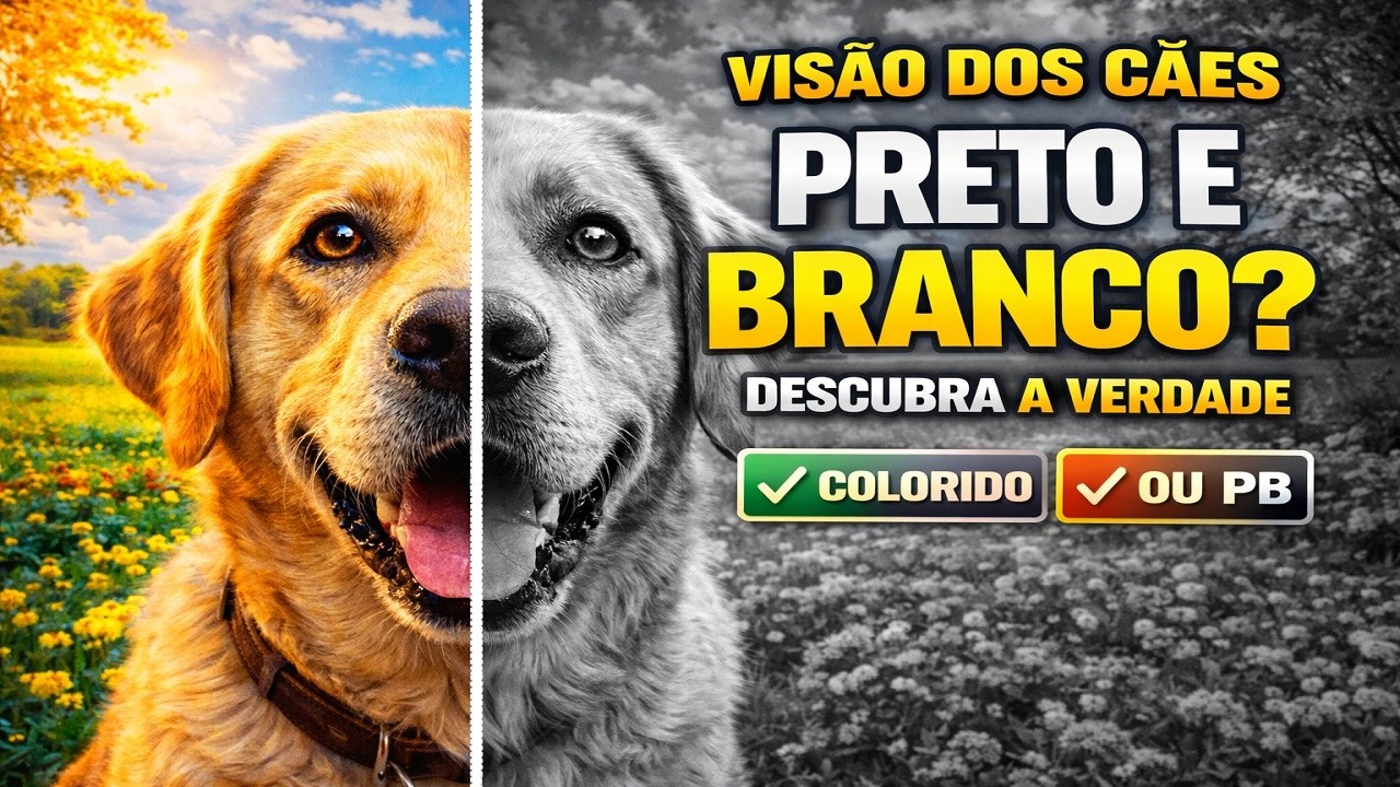 Afinal, Cachorros Enxergam em Preto e Branco?