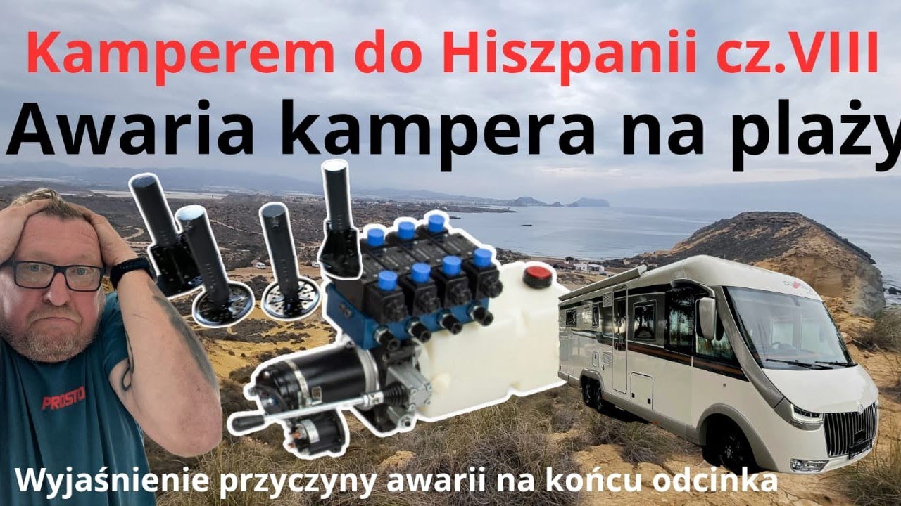 Kamperem do Hiszpanii AWARIA kampera na Playa de la Carolina.cz.VIII
