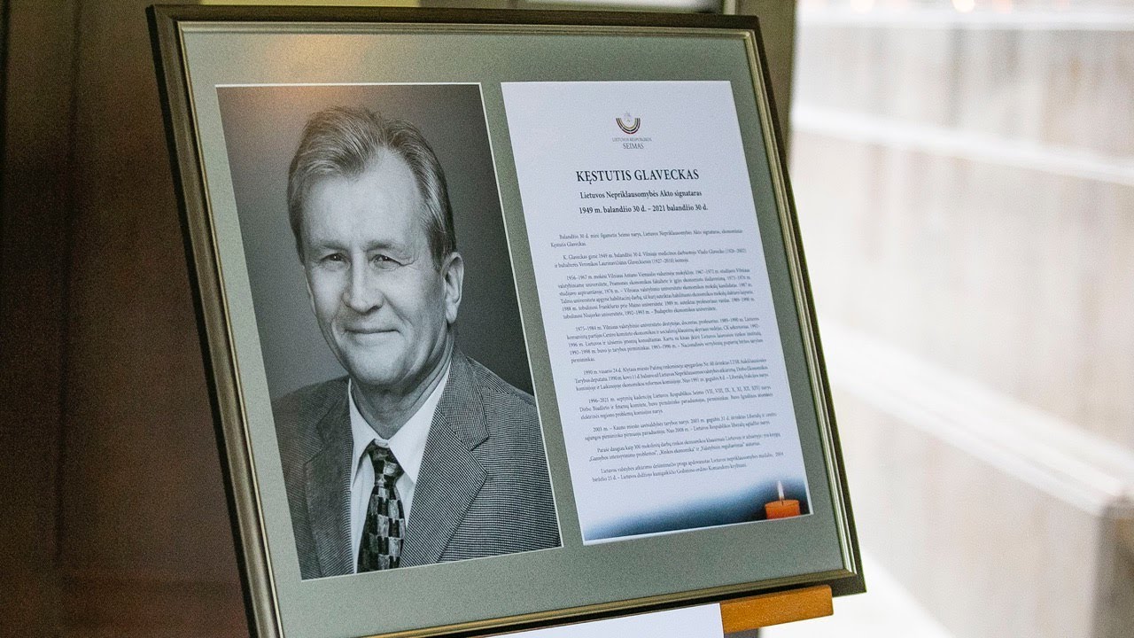 Į paskutinę kelionę Vilniuje išlydimas Seimo narys, signataras Kęstutis Glaveckas