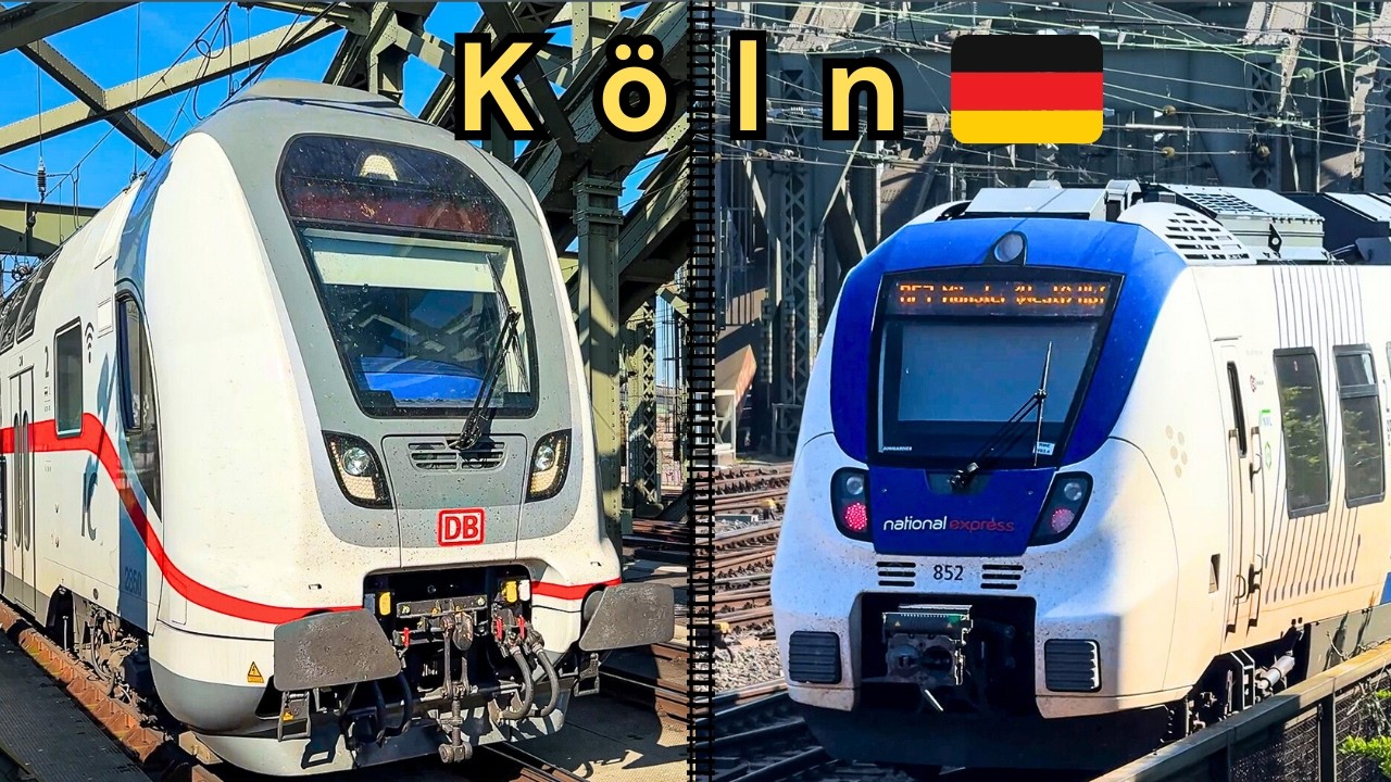 Немецкие железные дороги: Поезда в Кельне 🇩🇪 | 2025