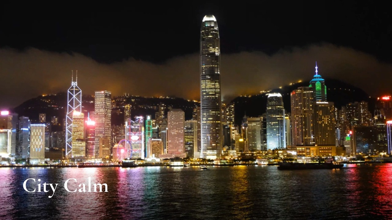 Night Ocean & City Lights – 30 Minutes of Calm Ambient Focus Music