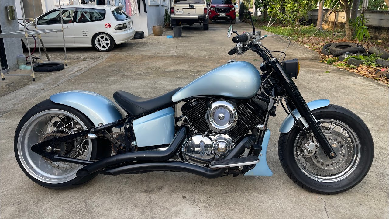 Yamaha Dragstar 1100 ล้อโต ราคา 139,000 บาท สนใจ 089 042 0834