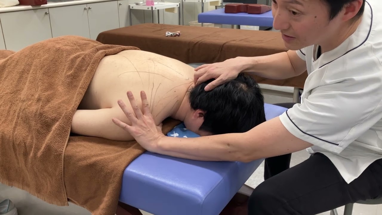 応用あマ指実技（筋膜リリース）僧帽筋_湘南医療2025