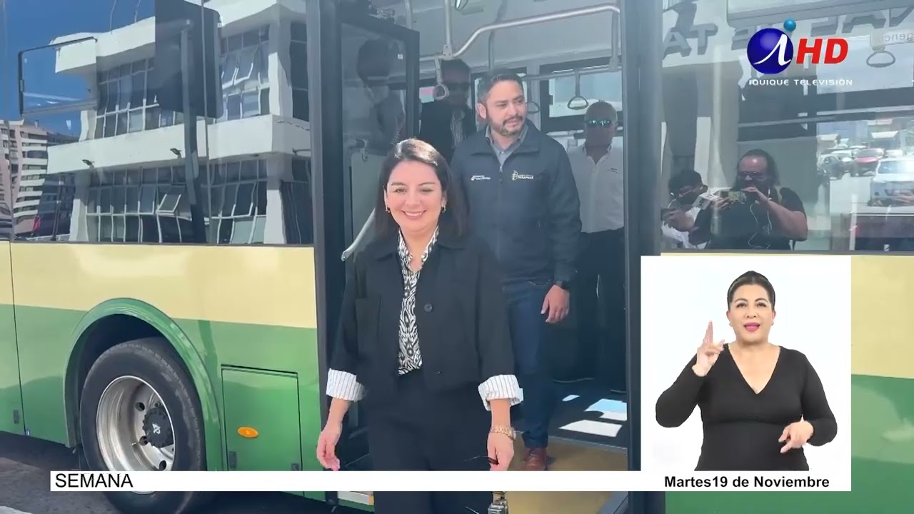 “Renueva tu Micro”: Buses eléctricos conectarán Iquique y Alto Hospicio (23.11.2024) LENGUA DE SEÑAS