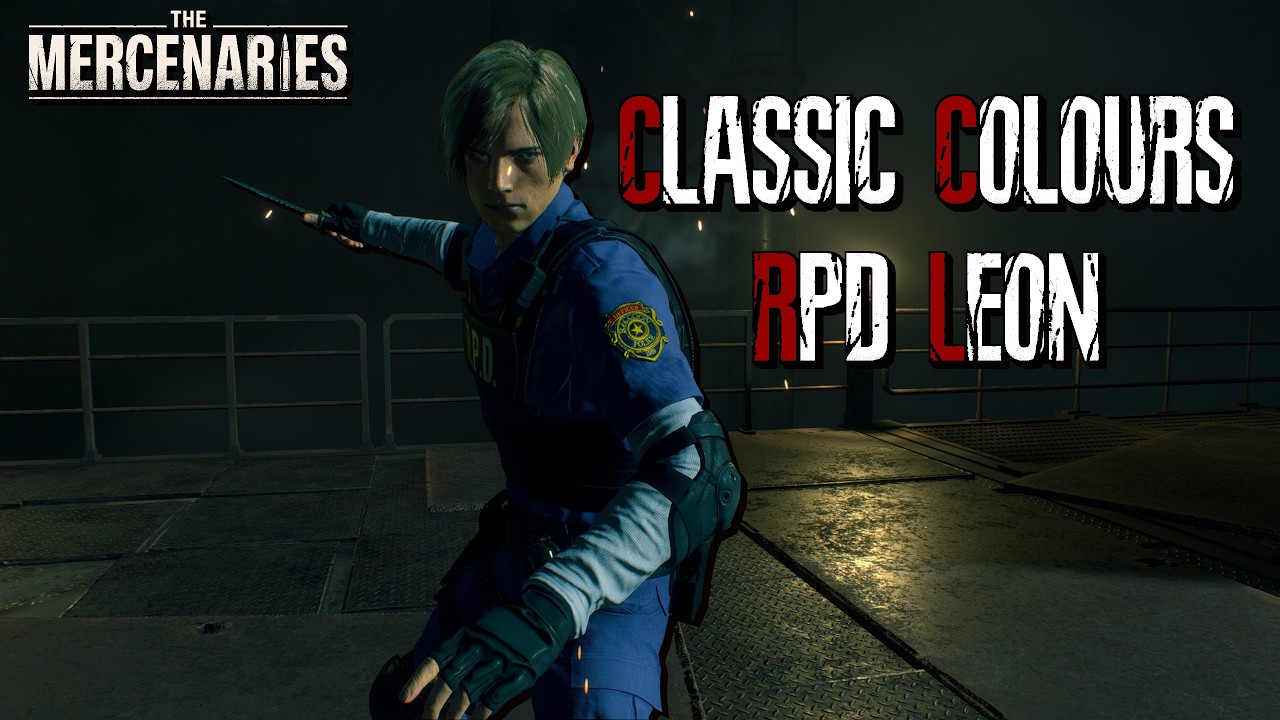 RE4 Remake Mercenaries - Docks - RPD Leon - Classic Colours (Mod)
