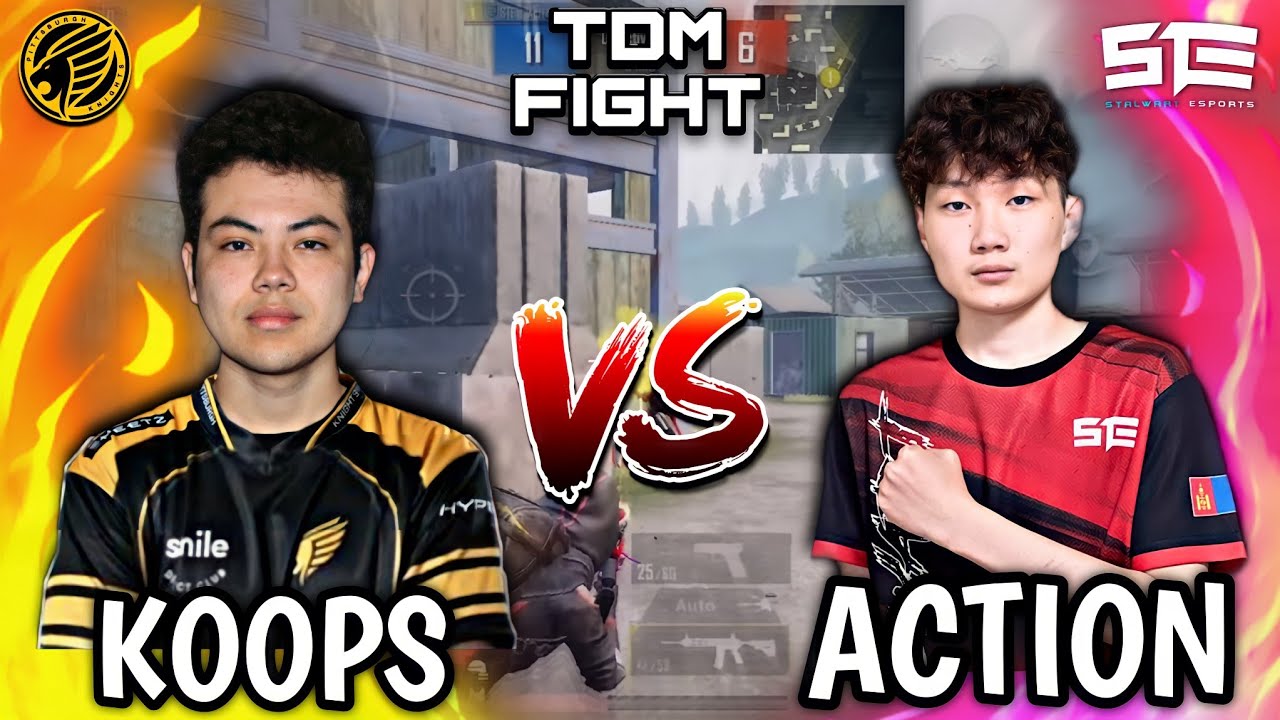 KOOPS vs ACTION | 1v1 TDM FIGHT🚀 | Knights &bull; STE | PUBG MOBILE