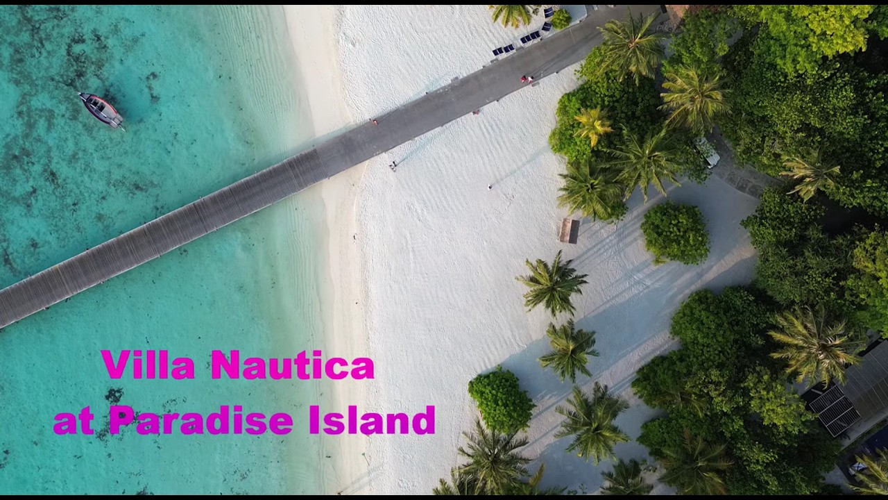 Villa Nautica Paradise Island Maldives: Sea Arrival, Drone Sunsets & Marine Life 4K