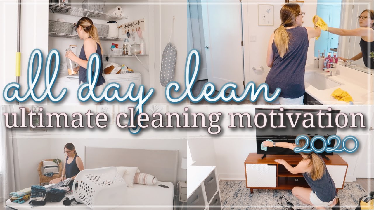 ALL DAY ULTIMATE CLEAN WITH ME 2020 / EXTREME CLEANING MOTIVATION / WHOLE HOUSE CLEANING MOTIVATION