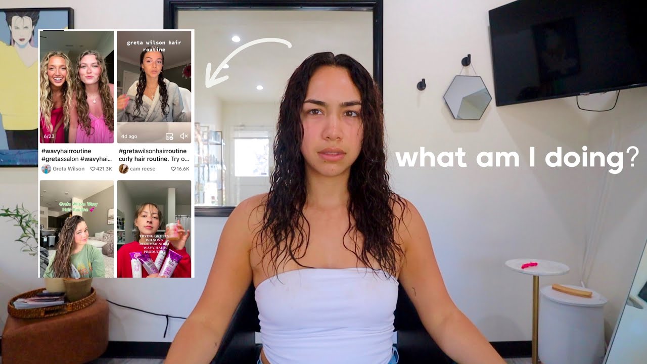 trying viral curly hair routines so you dont have to