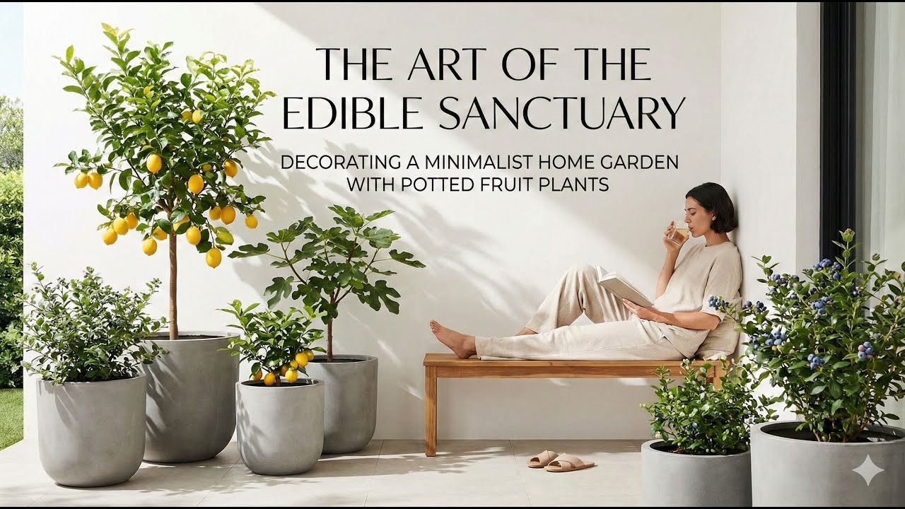 The Art of the Edible Sanctuary; Decorating a Minimalist Home Garden with Potted Fruit Plants