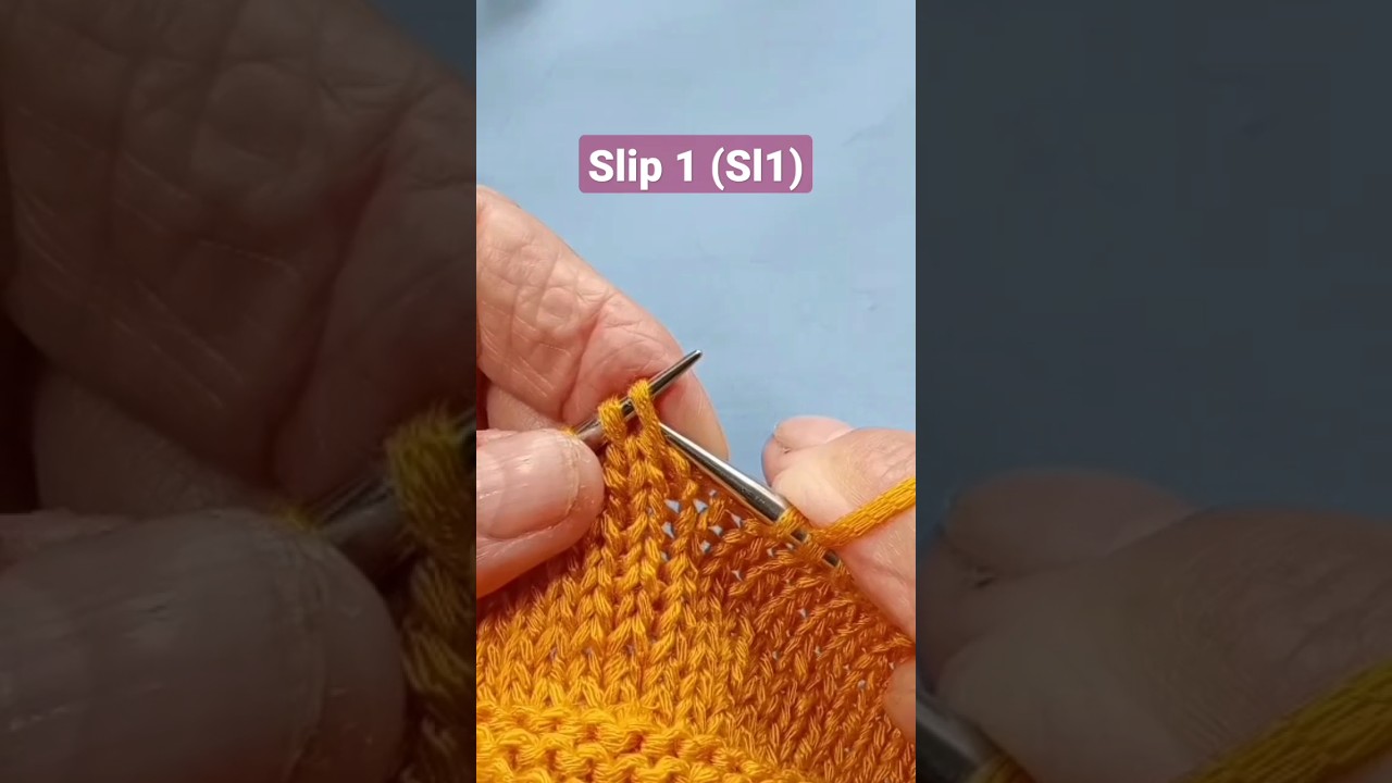 Slip One (SL1) Skr&oacute;t robienia na drutach #knitting