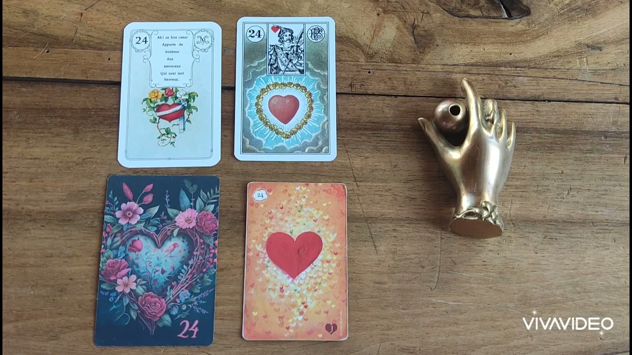 PETIT LENORMAND SIGNIFICATION SYMBOLIQUE ❤️COEUR 24❤️#lenormand #oracle #formation #cartomancie