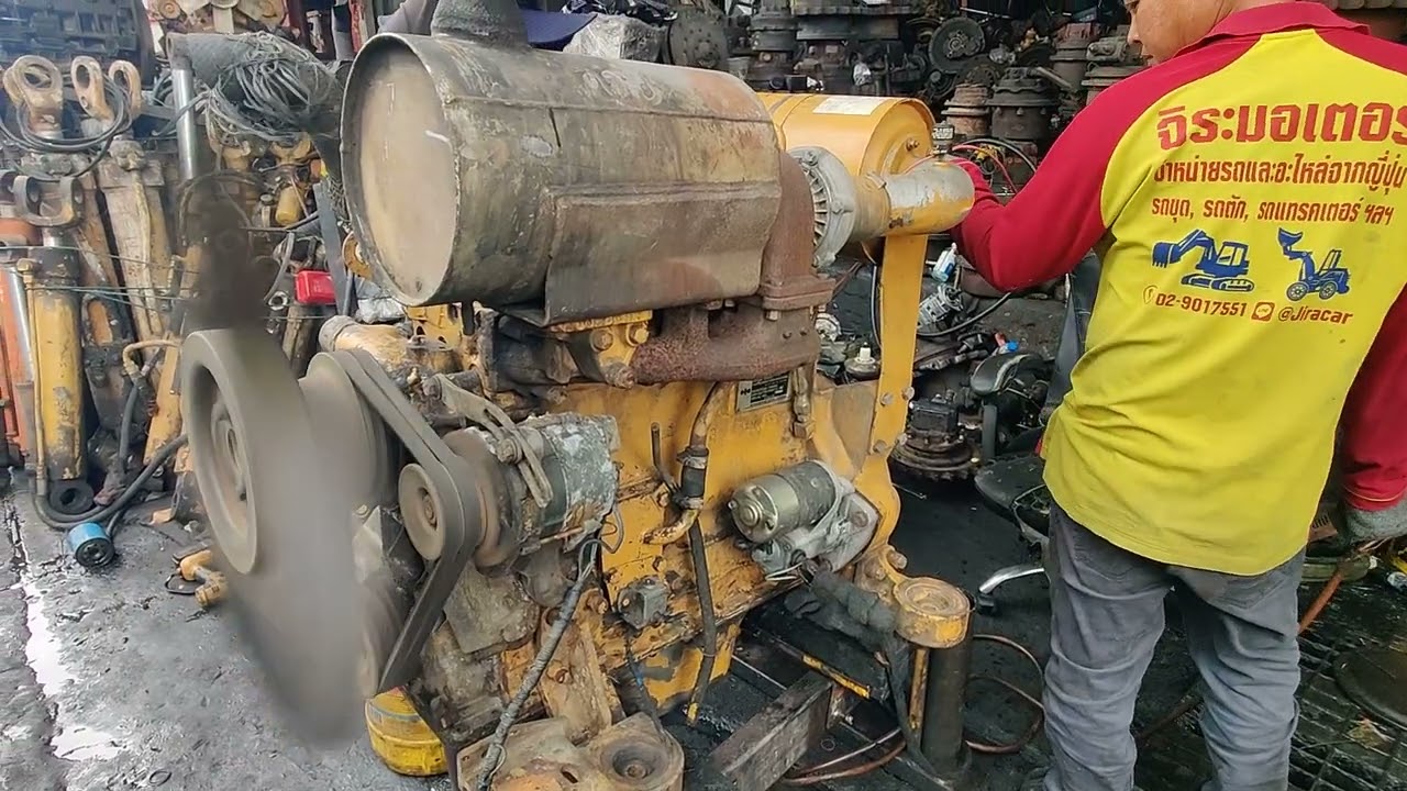[JIRA-CAR] เครื่อง Komatsu 4D105-5 Engine กรองเดี่ยว ใส่แบคโฮ, รถตัก