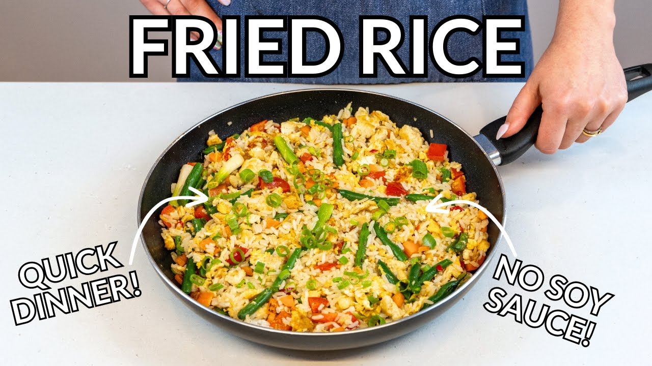 EASY Egg Fried Rice Without Soy Sauce