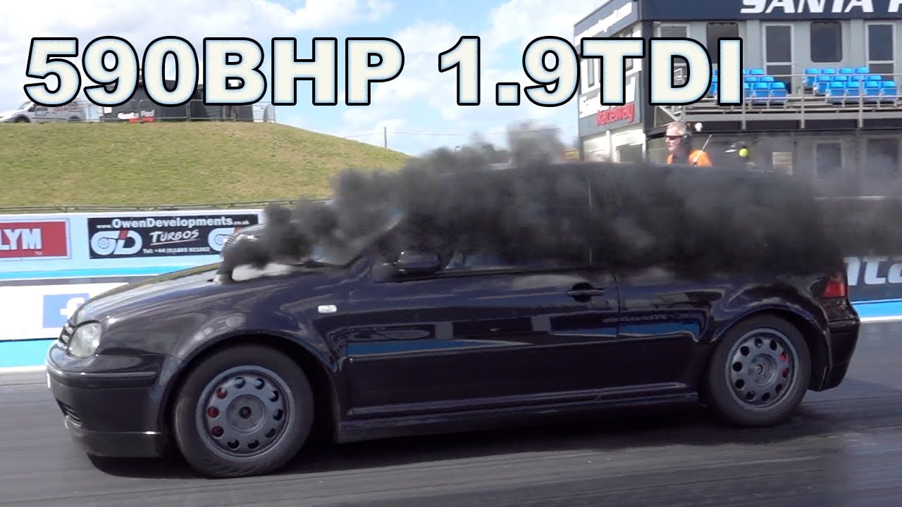 590BHP 1.9 TDI MK4 VW GOLF - QUICKEST IN EUROPE